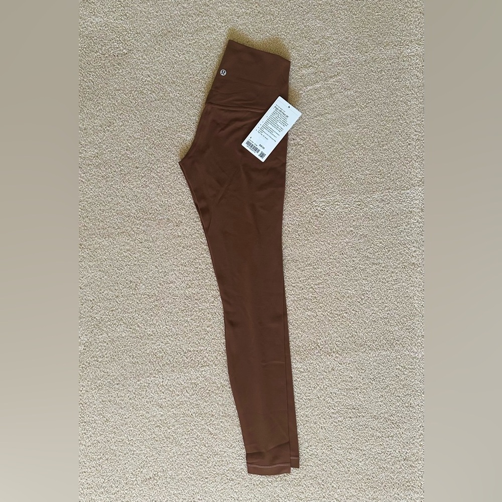 Lululemon Align HR Legging 28" in Roasted Brown.